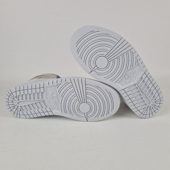 Nike Air Jordan 1 Mid SE Sand Navy Women's Basketball Sneakers - Picture 8 of 12